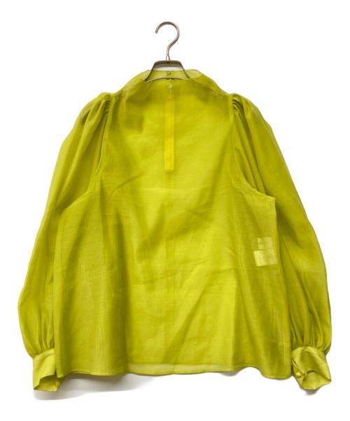 STUMBLY（スタンブリ―）STUMBLY (スタンブリ―) シアーボリュームスリーブボトルネックPO イエロー サイズ:36の古着・服飾アイテム