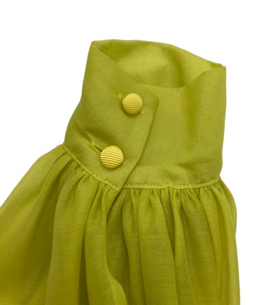 STUMBLY（スタンブリ―）STUMBLY (スタンブリ―) シアーボリュームスリーブボトルネックPO イエロー サイズ:36の古着・服飾アイテム