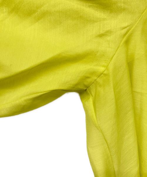 STUMBLY（スタンブリ―）STUMBLY (スタンブリ―) シアーボリュームスリーブボトルネックPO イエロー サイズ:36の古着・服飾アイテム