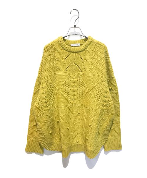 AEWEN MATOPH（イウエン マトフ）AEWEN MATOPH (イウエン マトフ) ケーブルニット イエロー サイズ:Freeの古着・服飾アイテム