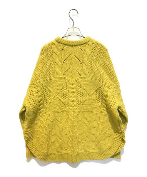 AEWEN MATOPH（イウエン マトフ）AEWEN MATOPH (イウエン マトフ) ケーブルニット イエロー サイズ:Freeの古着・服飾アイテム