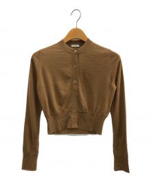 ESTNATION（エストネーション）の古着「ハイゲージカーディガン＜Umbria Verde＞」｜キャメル