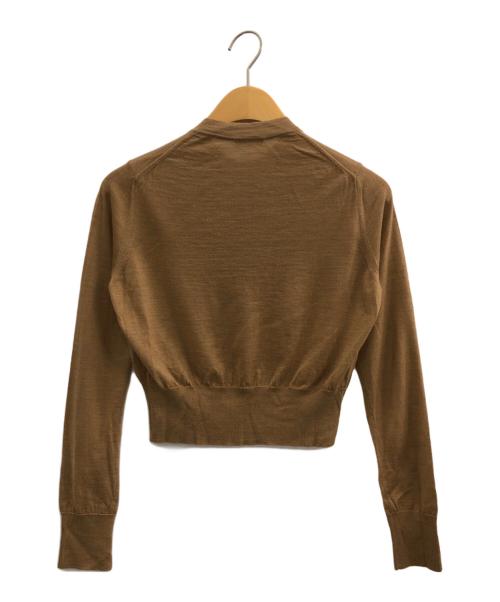 ESTNATION（エストネーション）ESTNATION (エストネーション) ハイゲージカーディガン＜Umbria Verde＞ キャメル サイズ:Fの古着・服飾アイテム