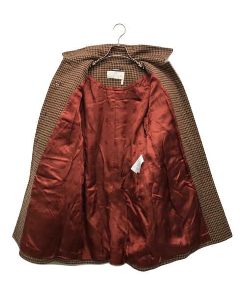 Chloe（クロエ）Chloe (クロエ) ハウンドトゥースツイードコート アンテークブラウン サイズ:34の古着・服飾アイテム