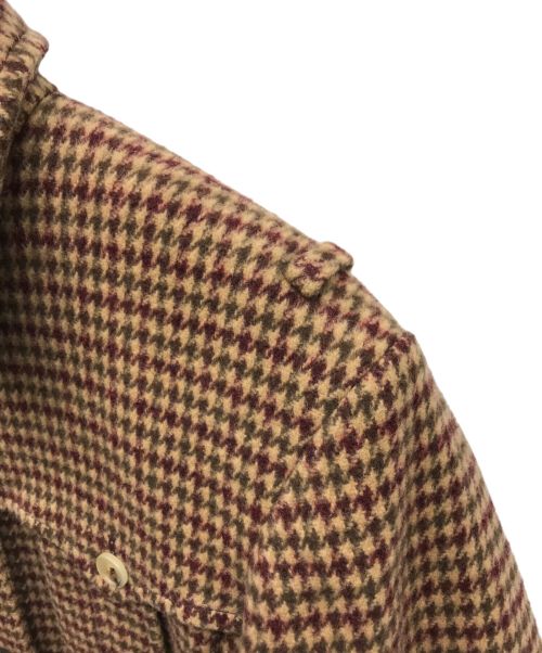 Chloe（クロエ）Chloe (クロエ) ハウンドトゥースツイードコート アンテークブラウン サイズ:34の古着・服飾アイテム