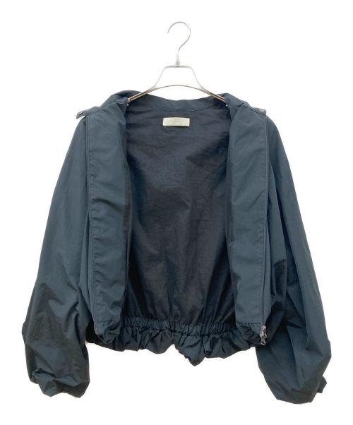 AMOMENTO（アモーメント）amomento (アモーメント) ナイロン混ボリュームジャケット ブラック サイズ:FREEの古着・服飾アイテム