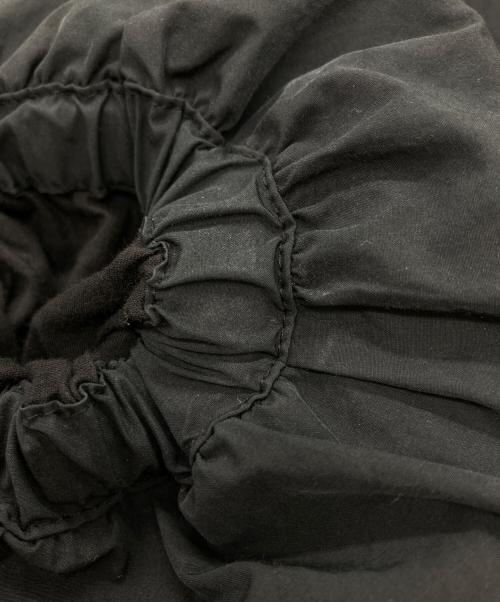 AMOMENTO（アモーメント）amomento (アモーメント) ナイロン混ボリュームジャケット ブラック サイズ:FREEの古着・服飾アイテム