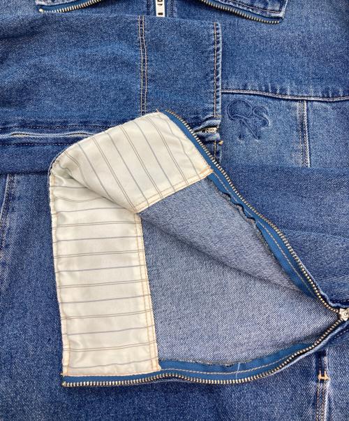 COLLAGE GALLARDAGALANTE（コラージュ ガリャルダガランテ）COLLAGE GALLARDAGALANTE (コラージュ ガリャルダガランテ) ハーフジップデニムワンピース インディゴ サイズ:FREEの古着・服飾アイテム