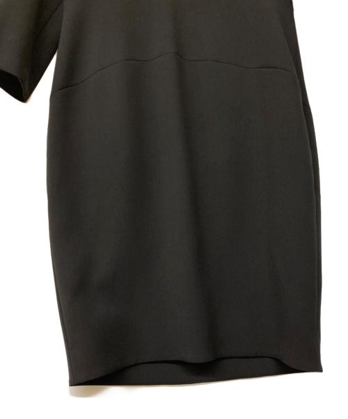 YOKO CHAN（ヨーコチャン）YOKO CHAN (ヨーコチャン) ロングスリーブパールスリットラインドレス ブラック サイズ:42の古着・服飾アイテム