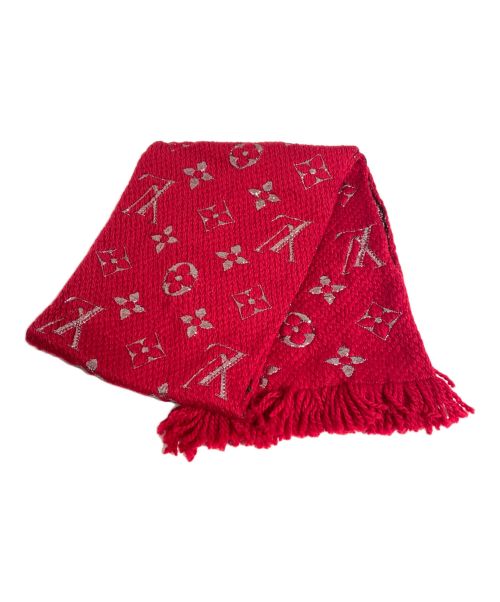 LOUIS VUITTON（ルイ ヴィトン）LOUIS VUITTON (ルイ ヴィトン) エシャルプ・ロゴマニア シャイン マフラー レッド サイズ:-の古着・服飾アイテム