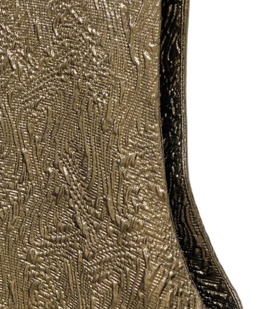 CITYSHOP（シティショップ）CITYSHOP (シティショップ) GOLD JACQUARD DRESS ゴールド サイズ:38の古着・服飾アイテム