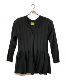 ODAKHA（オダカ）の古着「フレアカーディガン」｜ブラック