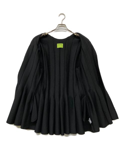 ODAKHA（オダカ）ODAKHA (オダカ) フレアカーディガン ブラック サイズ:Freeの古着・服飾アイテム