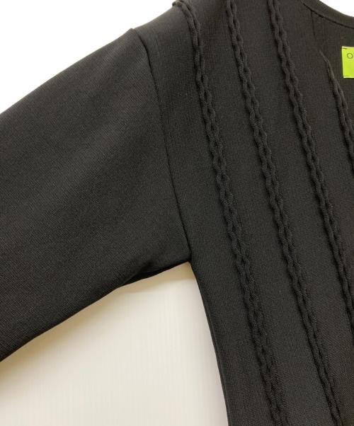 ODAKHA（オダカ）ODAKHA (オダカ) フレアカーディガン ブラック サイズ:Freeの古着・服飾アイテム