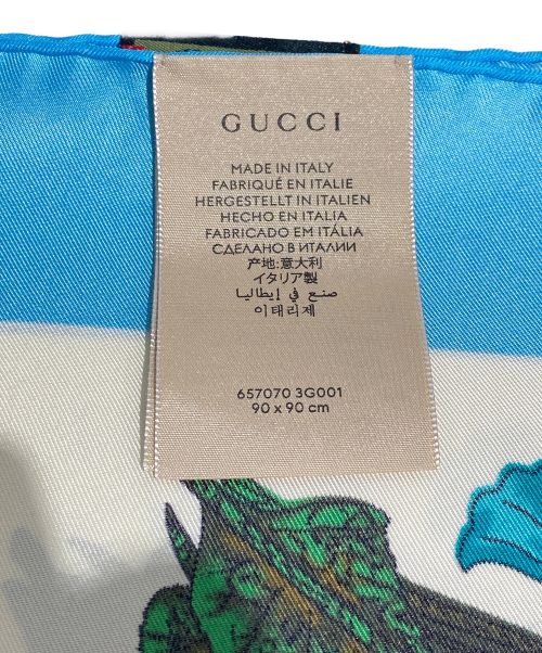GUCCI（グッチ）GUCCI (グッチ) DORAEMON (ドラエモン) Doraemon x GUCCI collaboration scarf（ドラえもん×グッチコラボスカーフ） サイズ:-の古着・服飾アイテム
