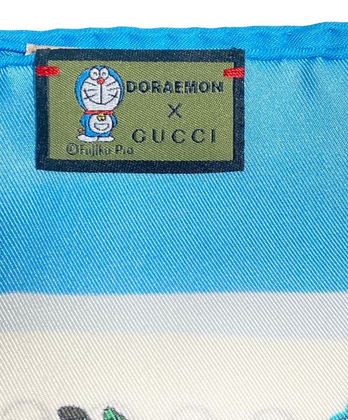 GUCCI（グッチ）GUCCI (グッチ) DORAEMON (ドラエモン) Doraemon x GUCCI collaboration scarf（ドラえもん×グッチコラボスカーフ） サイズ:-の古着・服飾アイテム
