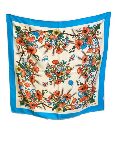 GUCCI（グッチ）GUCCI (グッチ) DORAEMON (ドラエモン) Doraemon x GUCCI collaboration scarf（ドラえもん×グッチコラボスカーフ） サイズ:-の古着・服飾アイテム