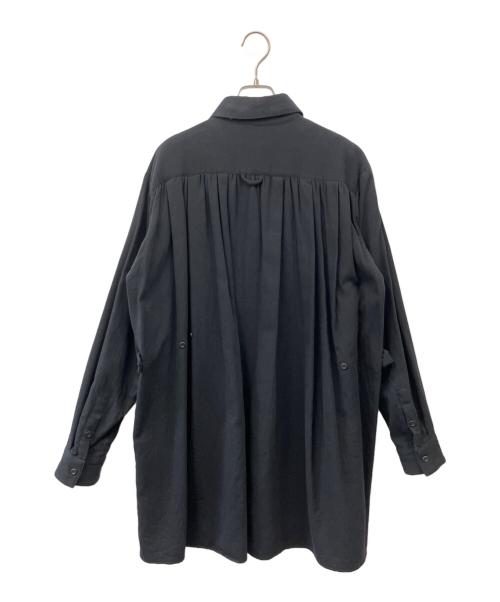 blackmeans（ブラックミーンズ）blackmeans (ブラックミーンズ) デザインロングスリーブシャツ ブラック サイズ:3の古着・服飾アイテム