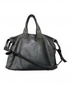 CORNELIAN TAURUS by daisuke iwanagaコーネリアンタウラス バイ ダイスケイワナガ）の古着「レザー2WAYショルダーバッグ」｜ブラック