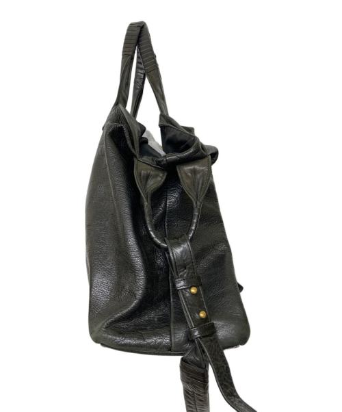 CORNELIAN TAURUS by daisuke iwanaga（コーネリアンタウラス バイ ダイスケイワナガ）cornelian taurus by daisuke iwanaga (コーネリアンタウラス バイ ダイスケイワナガ) レザー2WAYショルダーバッグ ブラックの古着・服飾アイテム