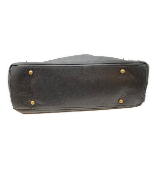 CORNELIAN TAURUS by daisuke iwanaga（コーネリアンタウラス バイ ダイスケイワナガ）cornelian taurus by daisuke iwanaga (コーネリアンタウラス バイ ダイスケイワナガ) レザー2WAYショルダーバッグ ブラックの古着・服飾アイテム