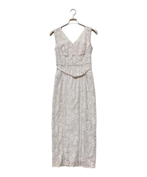 HER LIP TO（ハーリップトゥ）Her lip to (ハーリップトゥ) Waltz Floral Lace Belted Dress ピンク サイズ:Sの古着・服飾アイテム