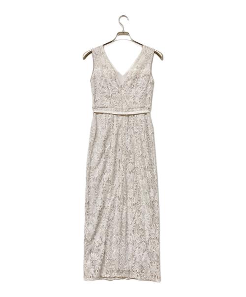 HER LIP TO（ハーリップトゥ）Her lip to (ハーリップトゥ) Waltz Floral Lace Belted Dress ピンク サイズ:Sの古着・服飾アイテム