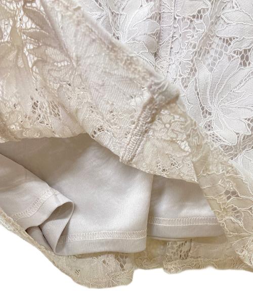 HER LIP TO（ハーリップトゥ）Her lip to (ハーリップトゥ) Waltz Floral Lace Belted Dress ピンク サイズ:Sの古着・服飾アイテム