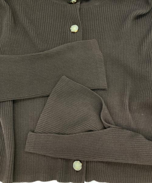 HER LIP TO（ハーリップトゥ）HER LIP TO (ハーリップトゥ) All Day Long Ribbed Knit Set ブラウン サイズ:Sの古着・服飾アイテム