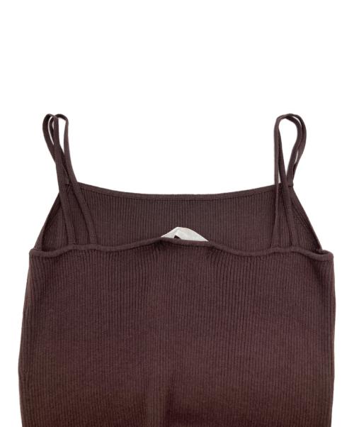 HER LIP TO（ハーリップトゥ）HER LIP TO (ハーリップトゥ) All Day Long Ribbed Knit Set ブラウン サイズ:Sの古着・服飾アイテム