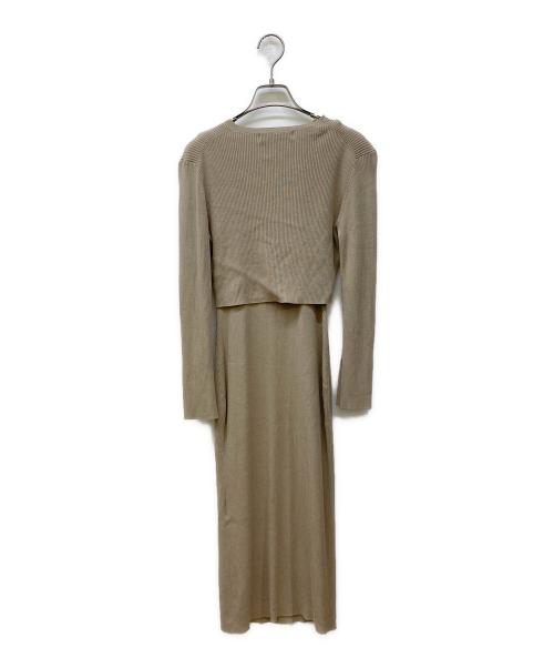 HER LIP TO（ハーリップトゥ）HER LIP TO (ハーリップトゥ) All Day Long Ribbed Knit Set ベージュ サイズ:Sの古着・服飾アイテム