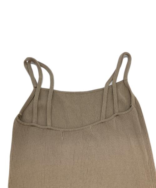 HER LIP TO（ハーリップトゥ）HER LIP TO (ハーリップトゥ) All Day Long Ribbed Knit Set ベージュ サイズ:Sの古着・服飾アイテム