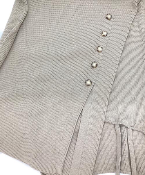 HER LIP TO（ハーリップトゥ）HER LIP TO (ハーリップトゥ) All Day Long Ribbed Knit Set ベージュ サイズ:Sの古着・服飾アイテム