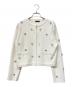 anuans（アニュアンス）の古着「ビジューニットジャケット」｜アイボリー
