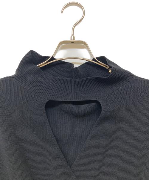 HER LIP TO（ハーリップトゥ）HER LIP TO (ハーリップトゥ) Open Back Knit Top ブラック サイズ:Fの古着・服飾アイテム