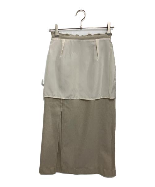 AND MARY（アンドマリー）AND MARY (アンドマリー) Sara ribbon setup ベージュ サイズ:Fの古着・服飾アイテム