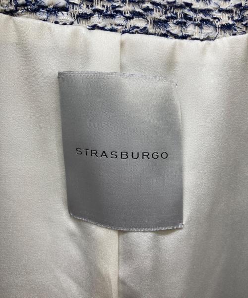 STRASBURGO（ストラスブルゴ）STRASBURGO (ストラスブルゴ) ツイードジレ ネイビー サイズ:36の古着・服飾アイテム