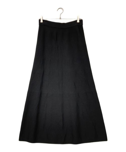 JENNE（ジェンヌ）JENNE (ジェンヌ) Aラインニットスカート ブラック サイズ:Lの古着・服飾アイテム