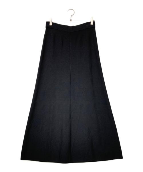 JENNE（ジェンヌ）JENNE (ジェンヌ) Aラインニットスカート ブラック サイズ:Lの古着・服飾アイテム