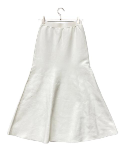 MUSE de Deuxieme Classe（ミューズ ドゥーズィエム クラス）MUSE de Deuxieme Classe (ミューズ ドゥーズィエム クラス) SMOOTH FLARE スカート ホワイト サイズ:36の古着・服飾アイテム