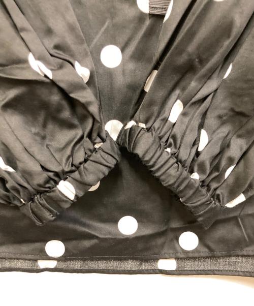 UNITED ARROWS（ユナイテッドアローズ）UNITED ARROWS (ユナイテッドアローズ) ギャザーフリル リボンブラウス ブラック サイズ:38の古着・服飾アイテム