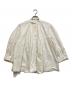UNITED ARROWS（ユナイテッドアローズ）の古着「ギャザー スタンドカラー ブラウス」｜ホワイト