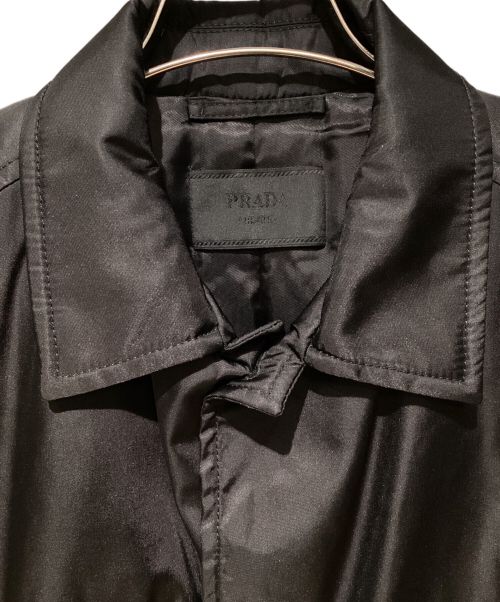 PRADA（プラダ）PRADA (プラダ) Nylon padded short coat（ナイロン中綿ショートコート） ブラック サイズ:48の古着・服飾アイテム