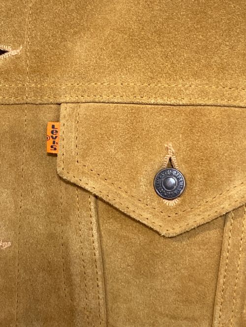 SUPREME（シュプリーム）SUPREME (シュプリーム) LEVI'S (リーバイス) Leather Trucker ベージュ サイズ:Sの古着・服飾アイテム