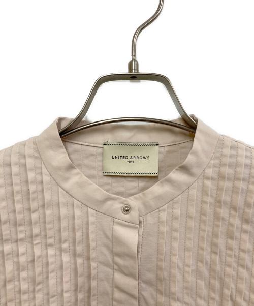 UNITED ARROWS（ユナイテッドアローズ）UNITED ARROWS (ユナイテッドアローズ) バルーン タック ブラウス ピンク サイズ:36の古着・服飾アイテム