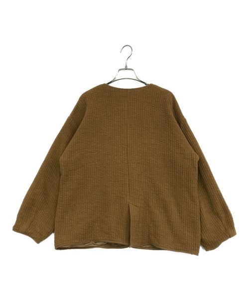 URBAN RESEARCH DOORS（アーバンリサーチドアーズ）URBAN RESEARCH DOORS (アーバンリサーチ ドアーズ) キルトノーカラージャケット ブラウン サイズ:SIZE Mの古着・服飾アイテム