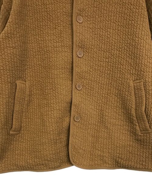 URBAN RESEARCH DOORS（アーバンリサーチドアーズ）URBAN RESEARCH DOORS (アーバンリサーチ ドアーズ) キルトノーカラージャケット ブラウン サイズ:SIZE Mの古着・服飾アイテム