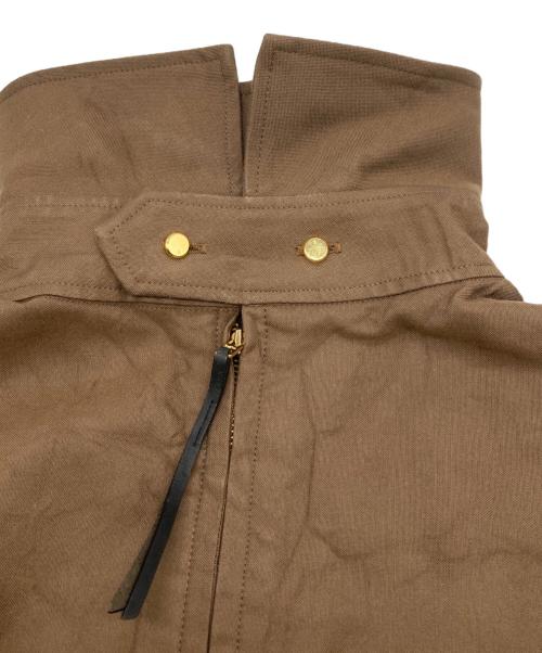 THE RERACS（ザ リラクス）THE RERACS (ザ リラクス) ハーフジップシャツ ブラウン サイズ:36の古着・服飾アイテム