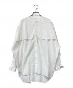 near.nipponニアーニッポン）の古着「フレアスリーブシャツ」｜ホワイト