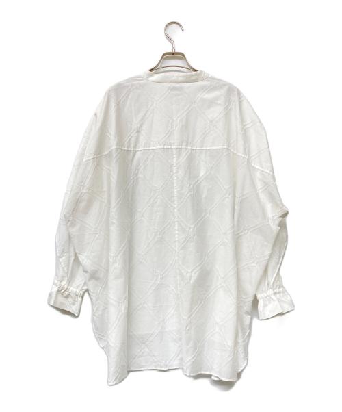 near.nippon（ニアーニッポン）near.nippon (ニアーニッポン) フレアスリーブシャツ ホワイト サイズ:Freeの古着・服飾アイテム